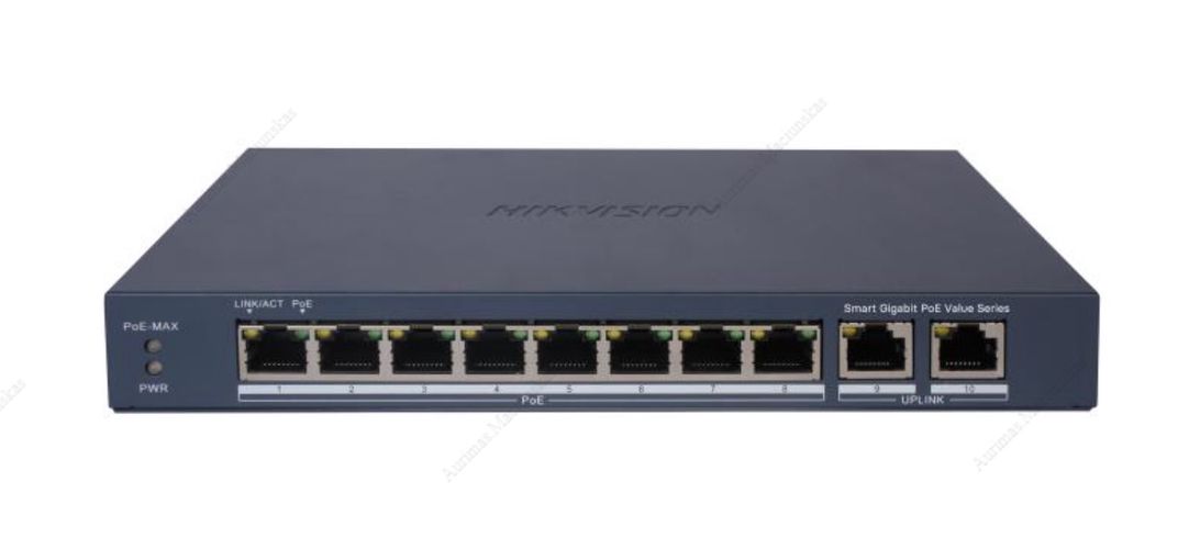 10-port, 8-port PoE switch Hik-vision DS-3E1510P-EI/M SWITCHDS3E1510PEIM
