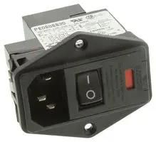 IEC FILTER, STANDARD, 3A, 250VAC, QC PE0S0SS30