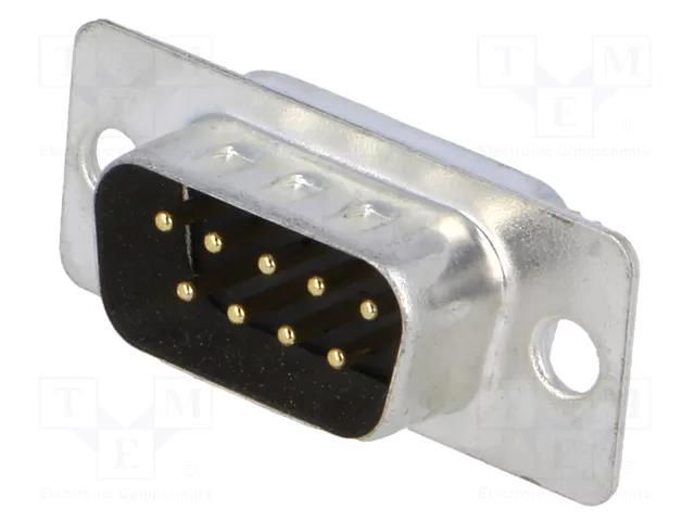 Connector: D-Sub; PIN: 9; plug; male; for cable; soldering MH CONNECTORS MHDM9SP