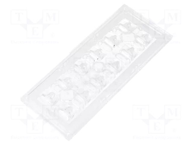 LED lens; rectangular; transparent; H: 9.17mm LEDIL CS14055