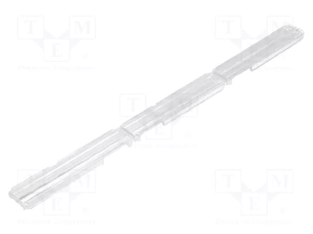 LED lens; rectangular; plexiglass PMMA; transparent; H: 7mm LEDIL C14454