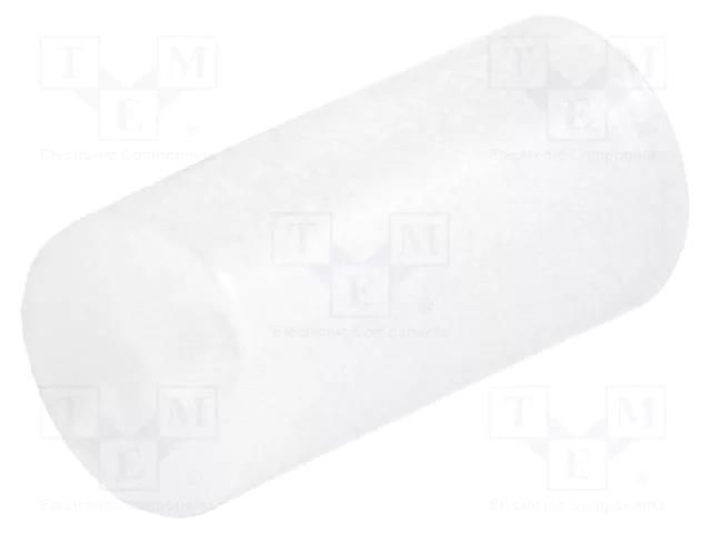 Spacer sleeve; LED; Øout: 5mm; ØLED: 5mm; L: 10mm; natural; UL94V-2 FIX&FASTEN FIX-LED-10