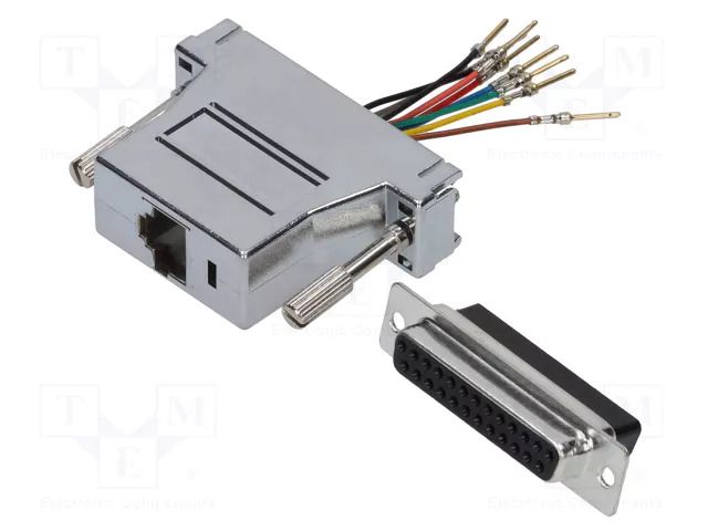 Transition: adapter; D-Sub 25pin female,RJ45 socket MH CONNECTORS MHDA25-SMJ8-M-K-RC