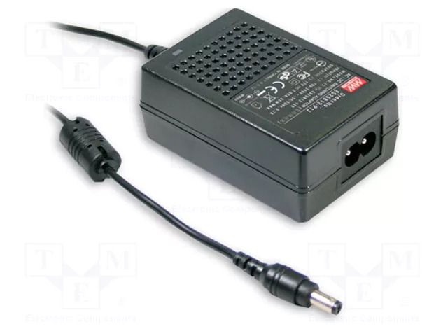 Power supply: switching; 5VDC; 3A; Out: 5,5/2,1; 15W; 80÷264VAC MEAN WELL GSM18B05-P1J