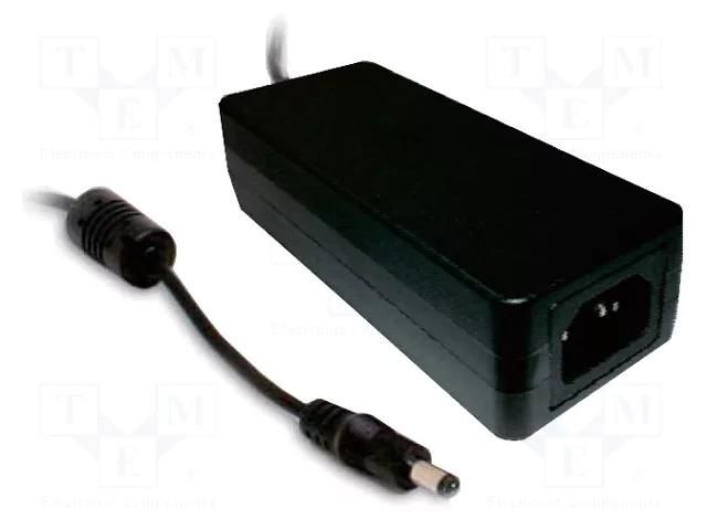 Power supply: switching; 18VDC; 3.33A; Out: 5,5/2,1; 60W; 80÷264VAC MEAN WELL GSM60A18-P1J