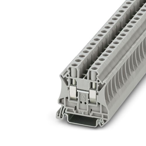 Feed-through terminal block, Connection method:Screw connection, Cross section: 0.2 mm²-10 mm², AWG:24-8, Width:8.2 mm, Color:gray, Mounting t UT6