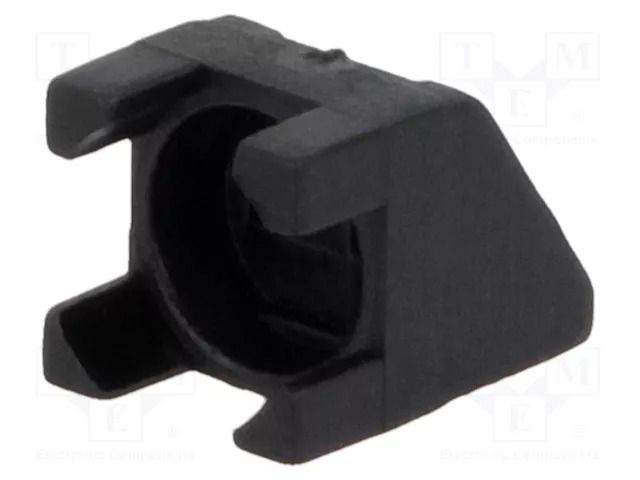 LED housing; 5mm; polyamide; angular; black; UL94V-2; H: 6.2mm FIX&FASTEN FIX-LED1L-2.5