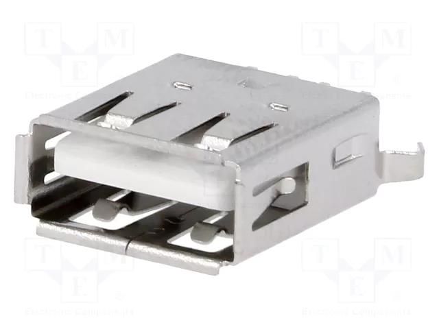 Connector: USB A; socket; on PCBs; THT; PIN: 4; straight WÜRTH ELEKTRONIK 614004135023