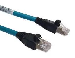PATCH CORD, RJ45 PLUG-PLUG, 1M, TEAL 120108-0008