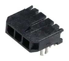 CONN, R/A HEADER, 3POS, 1ROW, 3MM, TH 43650-0303
