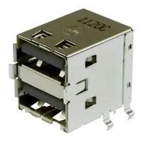 STACKED USB CONN, 2.0, USB TYPE A, 4POS 67298-3090