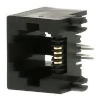 MODULAR CONNECTOR, JACK, 6P4C, 1PORT, TH 43860-0003