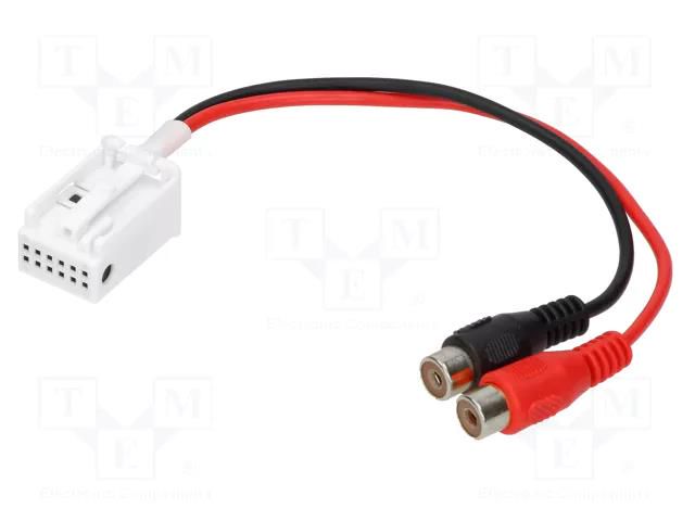 Aux adapter; RCA; Citroën,Peugeot 4CARMEDIA AUX-PEUGEOT.03