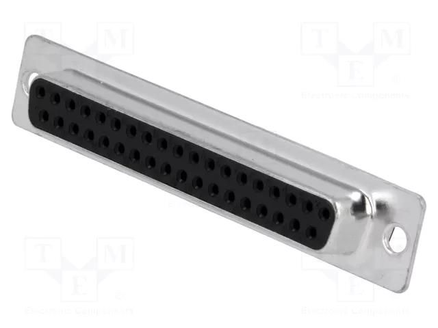 Connector: D-Sub; PIN: 37; plug; female; for cable; soldering MH CONNECTORS MHDB37SS