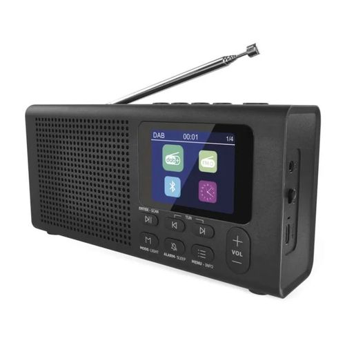 Portable radio with Bluetooth, DAB / DAB+ / FM, black, EMOS E0090 8592920141021
