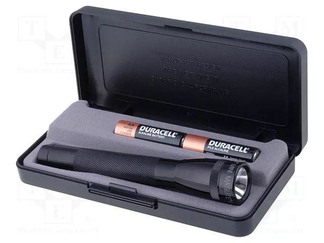 Torch: miniature; Colour: black; 145mm; case,pen holder MAGLITE M2A01L