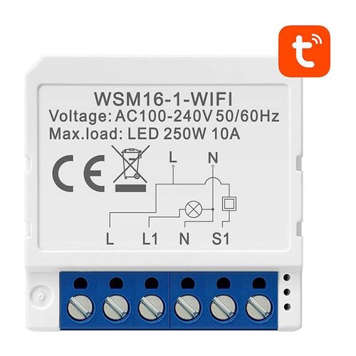 Smart Switch Module WiFi Avatto WSM16-W1 TUYA, Avatto WSM16-W1