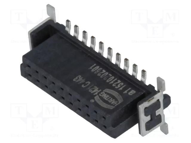 Connector: PCB to PCB; socket; female; PIN: 20; har-flex®; vertical HARTING 15210202601333