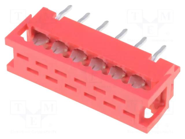 Connector: wire-board; adapter; PIN: 12; 1.5A; IDC,THT; 2x6; 30mΩ CONNFLY DS1015-02-12R6