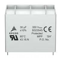CAP, 35UF, 350VAC, FILM, RADIAL BOX B32354S3356K010