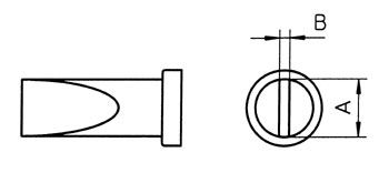 Tip 4.5mm for LT-1, WSP80 soldering iron, Weller W/LT-D