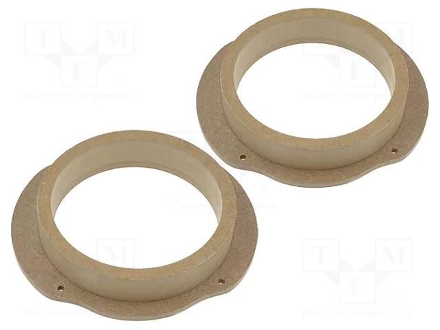 Spacer ring; MDF; 165mm; Ford; impregnated,varnished; 2pcs. 4CARMEDIA MDF-D.16