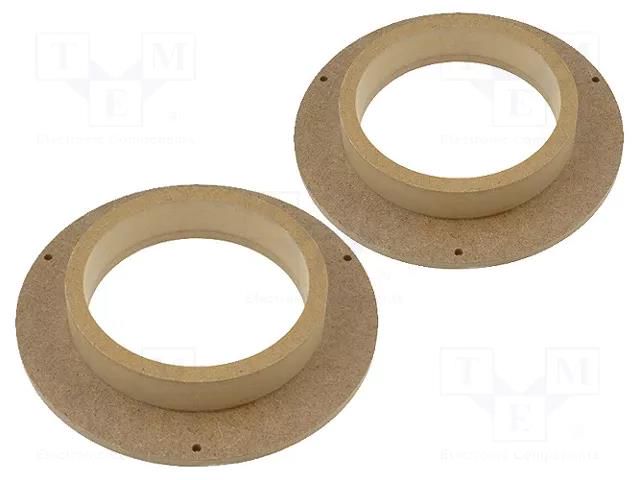 Spacer ring; MDF; 165mm; Fiat; impregnated,varnished; 2pcs. 4CARMEDIA MDF-D.31