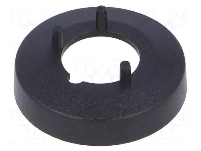 Nut cover; ABS; black; push-in; Ø: 15.5mm; Øint: 14mm OKW A7510000