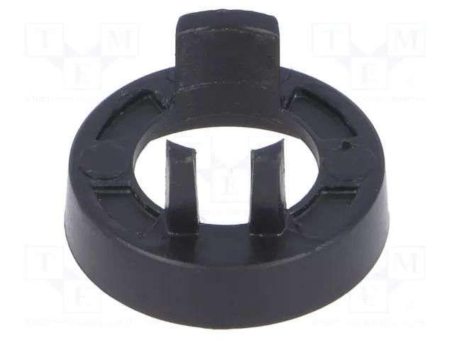 Nut cover; ABS; black; push-in; Ø: 16mm; Øint: 14.8mm OKW A5116000