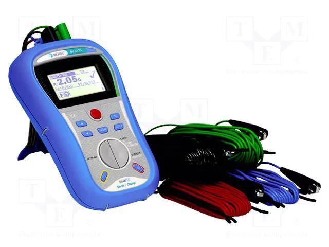 Meter: grounding resistance; LCD; IP40; Pollution degree: 2 METREL METR-MI3123