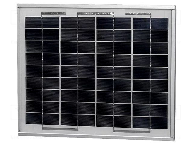Photovoltaic cell; polycrystalline silicon; 290x330x25mm; 10W GREEN POWER MF-10W