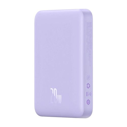 Powerbank Baseus Magnetic Mini 10000mAh, USB-C  20W MagSafe (purple), Baseus PPCX110105