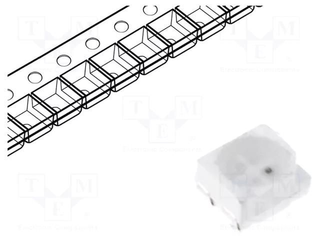 LED; blue/yellow; SMD; 3528,PLCC4; 2.9÷3.6/1.8÷2.6VDC; 120°; 20mA OPTOSUPPLY OSYBS4S2C1A