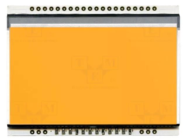 Backlight; LED; 68x51x3.6mm; amber DISPLAY VISIONS EALED68X51-A