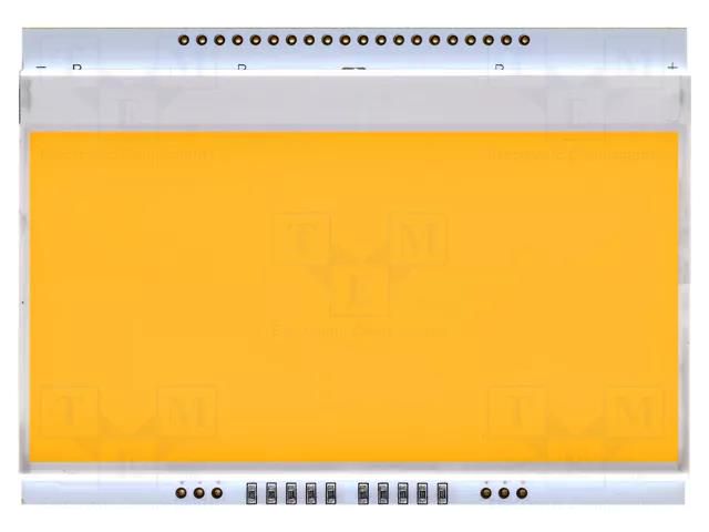 Backlight; LED; 94x66.9x3mm; amber DISPLAY VISIONS EALED94X67-A