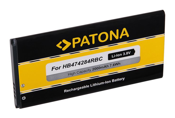 PATONA Battery f. Huawei Ascend G521, G601, G615, G620, G620S, G651, Y550, Y625, Y635, Union Y538, HB474284RBC, PATONA 3194 4055655191197