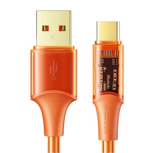 Cable USB-C  Mcdodo CA-3150, 6A, 1.8m (orange), Mcdodo CA-2093