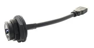 USB CABLE, TYP A PLUG- TYP A RCPT, 300MM UA-30PMFL-LC7B30