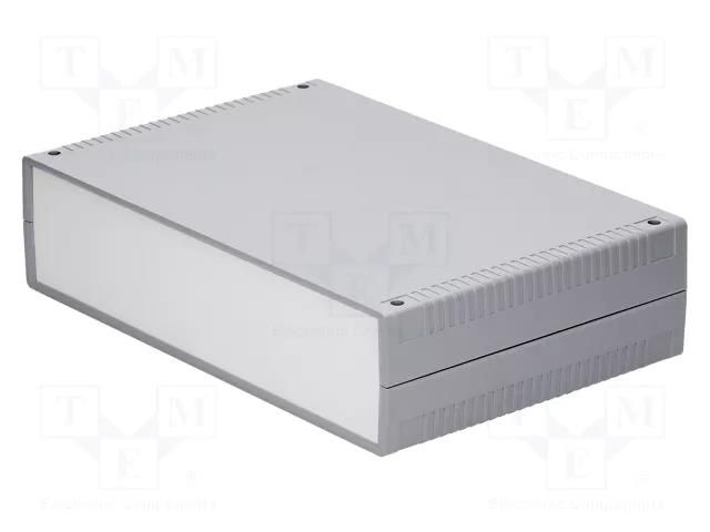 Enclosure: with panel; X: 300mm; Y: 200mm; Z: 75mm; ABS; dark grey GAINTA G735