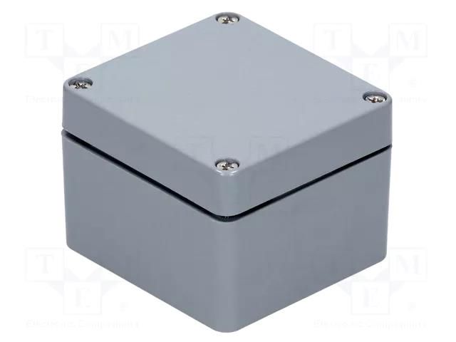 Enclosure: multipurpose; X: 75mm; Y: 80mm; Z: 55mm; polyester; grey RAYCHEM RPG GRJ-01