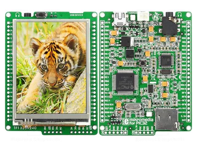 Display: TFT; 2.8"; 240x320; Interface: USB OTG MIKROE MIKROE-597