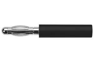 ADAPTER, BANANA, PLUG, 32A, BLK, SOLDER A 40-40 S NI / SW