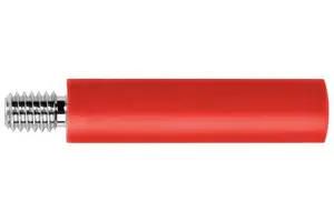 CONNECTOR, BANANA, JACK, 32A, RED, SCREW BU 2244 S NI / RT