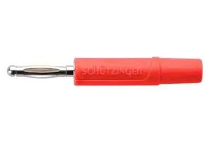 CONN, BANANA, PLUG, 10A, RED, SOLDER FK 02 L NI / RT