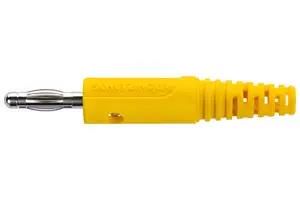 CONN, BANANA, PLUG, 32A, YELLOW, SOLDER FK 8 L NI / GE