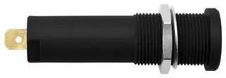CONN, BANANA, JACK, 16A, BLK, QC/SOLDER HSEB 3125 L AU / SW