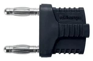 CONN, BANANA, PLUG, 12A, BLACK KURZ 19-4 IG MB NI / SW