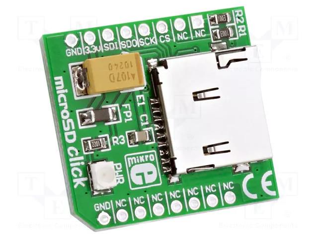 Click board; prototype board; SD; 3.3VDC MIKROE MIKROE-924