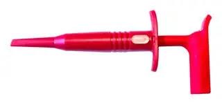 PLUNGER HOOK CLIP, 4MM BANANA PLUG, RED BU-20431-2