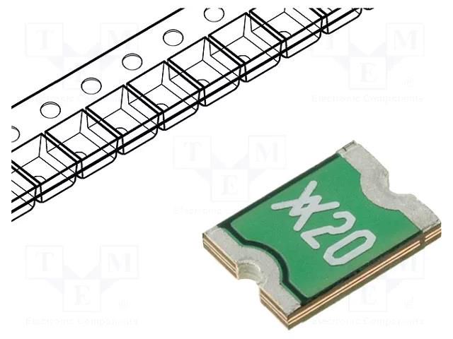 Fuse: PTC polymer; 2A; 1812; SMD; Polyswitch LITTELFUSE MINISMDC200F-2